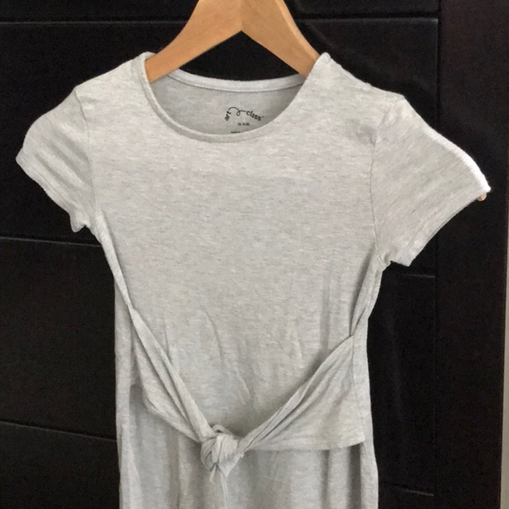 Gray t-shirt dress
